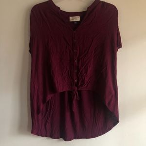 Universal Thread Tops - Universal Thread hi-lo tie top Universal Thread Tops - Universal Thread hi-lo tie top